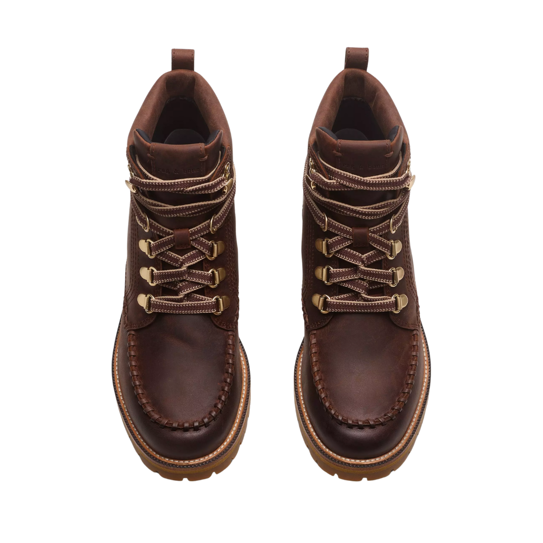 Cameron Leather Hiking Boots in Mocha