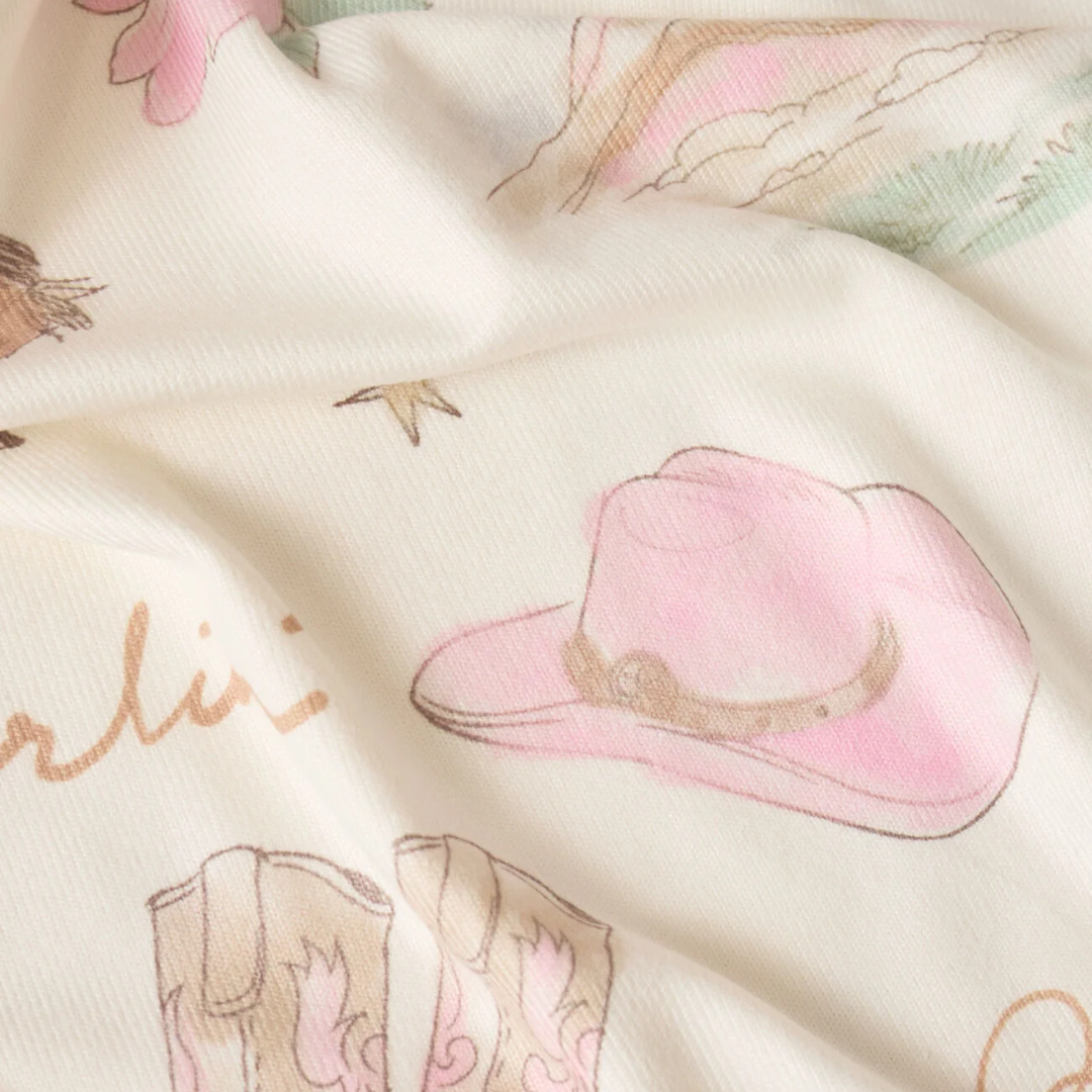 Desert Rose Long Sleeve Top in Vanilla Ice