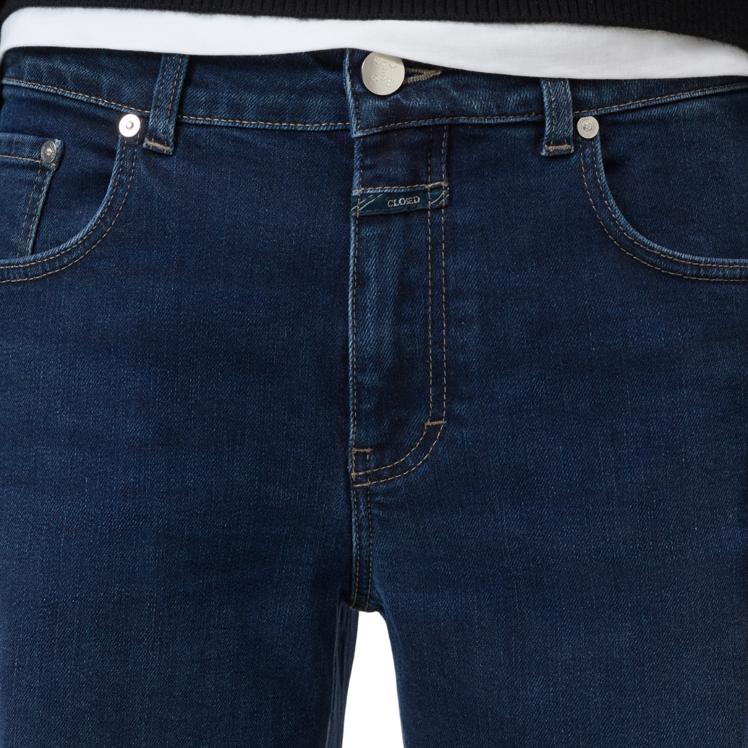 Jayla Wide Jeans in Blue/Black 32"