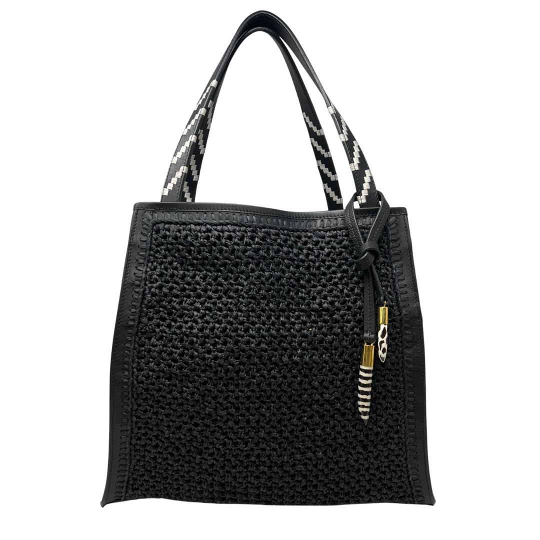 Slim Taunton Tote in Black Mesh