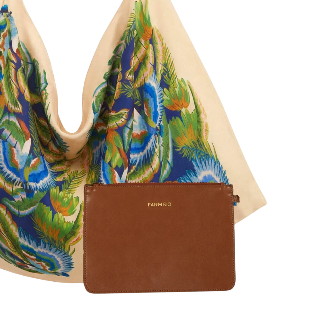Satin Scarf Medium Bag in Sunny Paradise