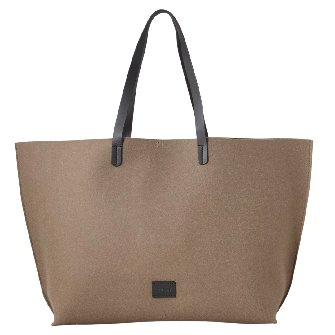 Hana Merino Wool Boat Bag in Cumin