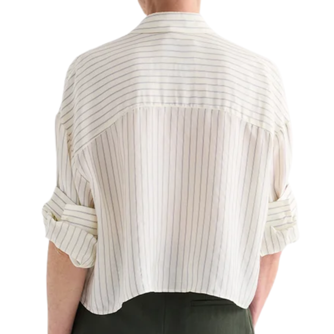 Next Ex Shirt in Ivory/Blue