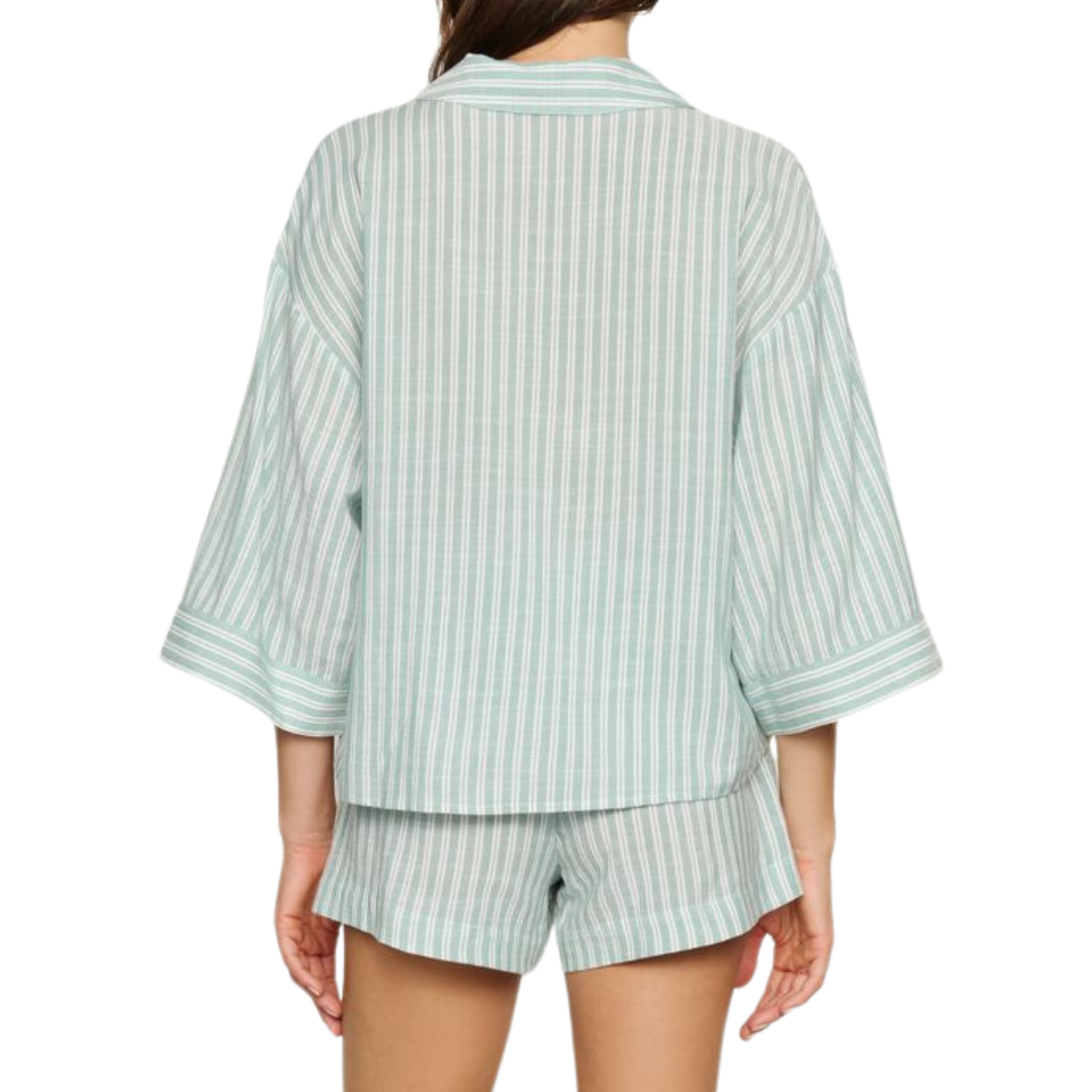 Nautico Shortie Short PJ Set in Regatta Stripe