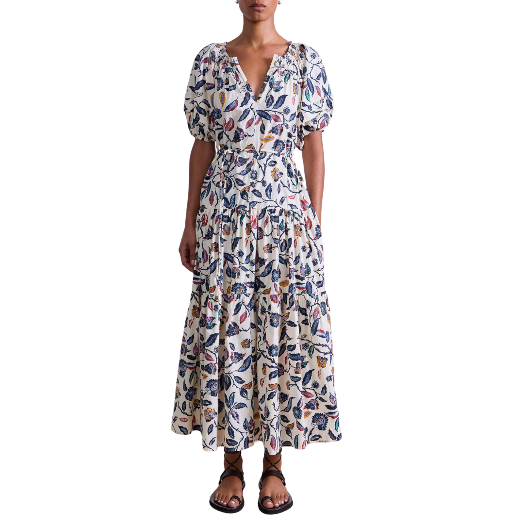 Uva Romantic Maxi in Garden Floral Cream