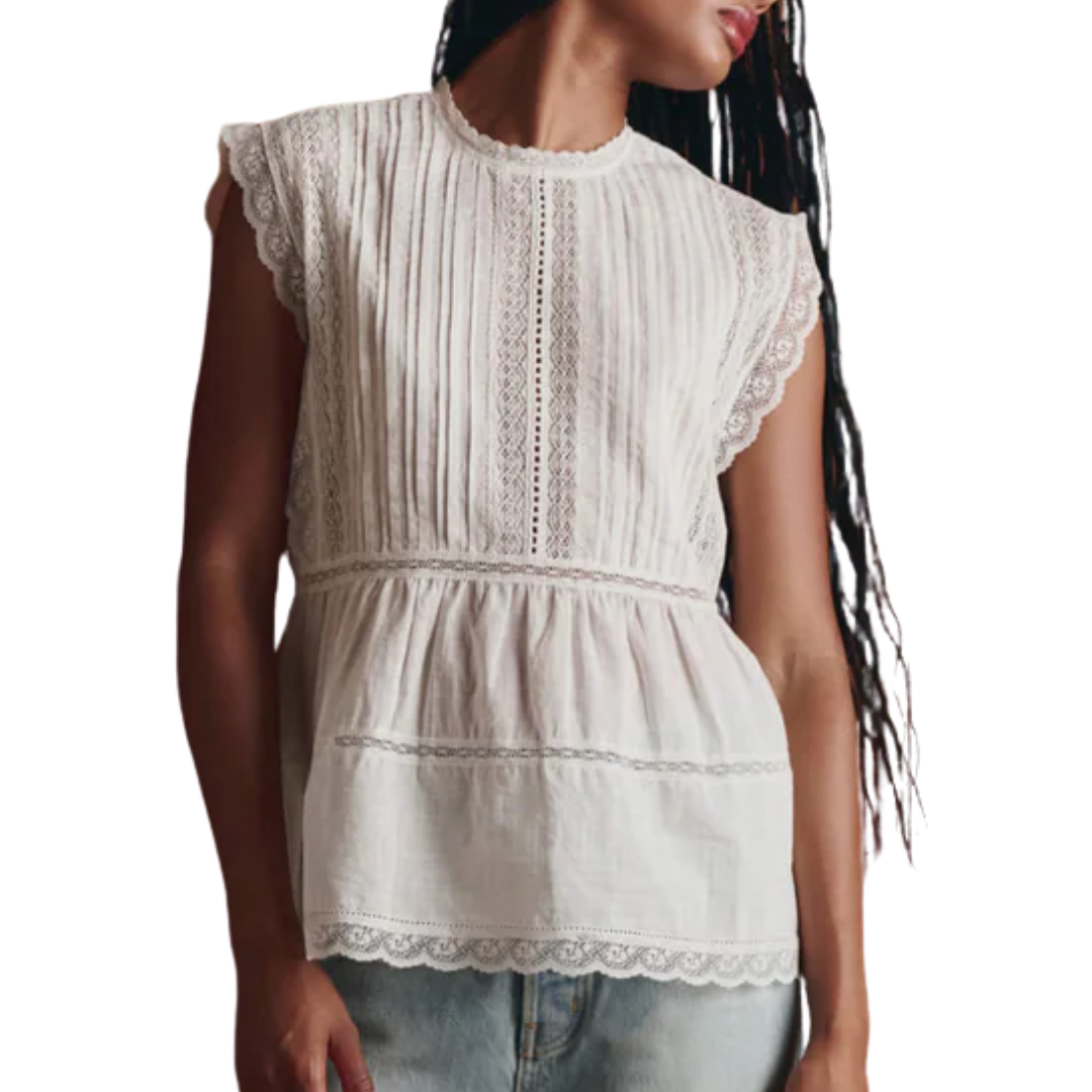 The Sonnet Top in True White