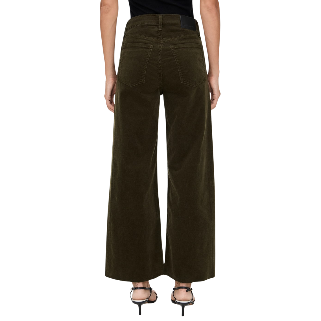 Lyra Wide Leg Crop Corduroy in Costes
