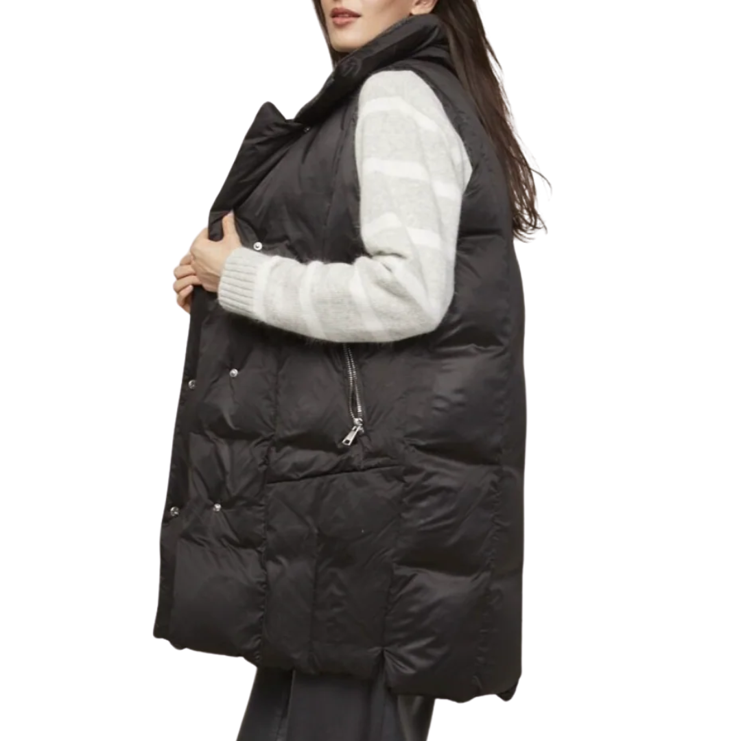 Padma Down Vest in Black