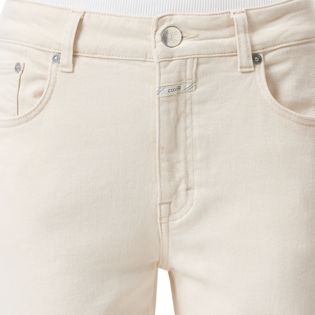 Milo Straight Jeans in Ivory
