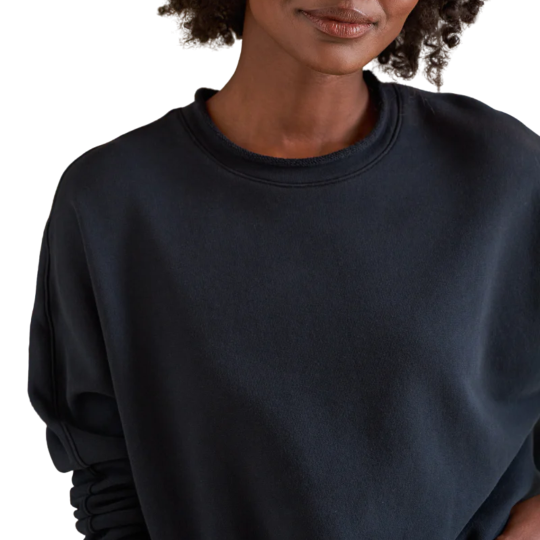 Anna Long-Sleeve Capelet in British Royal Navy