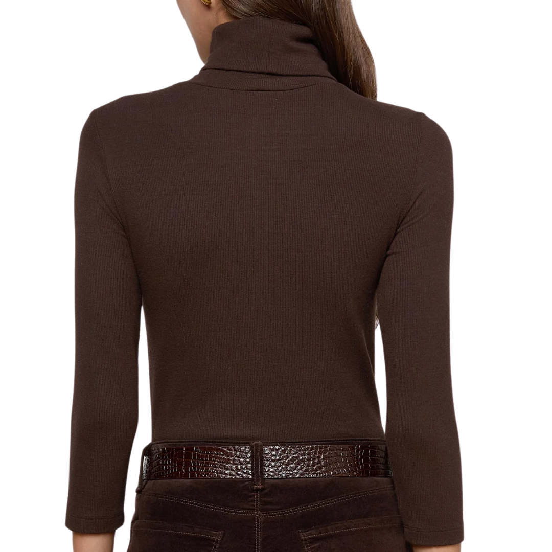 Aja Turtleneck in Coffee Bean
