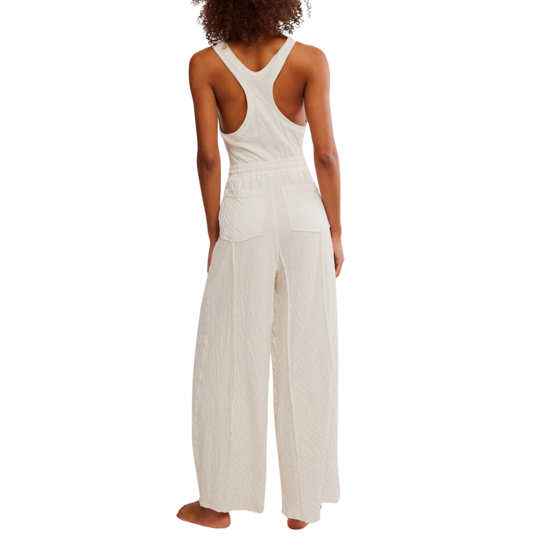 Wait A Minute Romper in Oatmeal Combo
