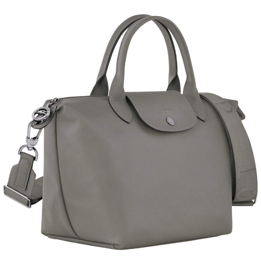 Pliage Xtra Leather MD Crossbody Bag in Turtledove