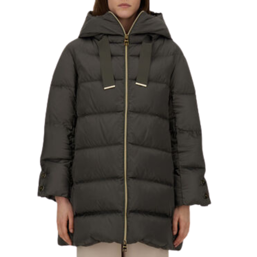 A-Shape Satin Jacket in Grey