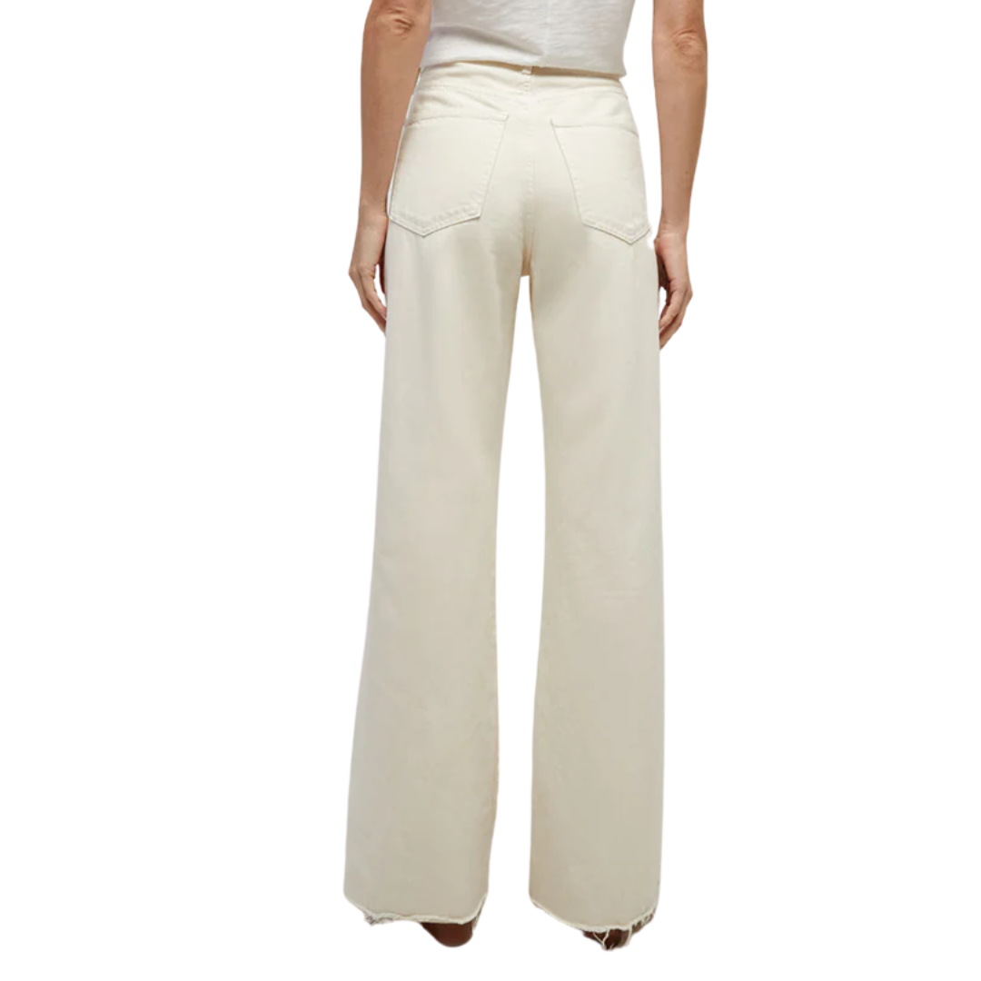 Taylor Wide-Leg Jean in Ecru