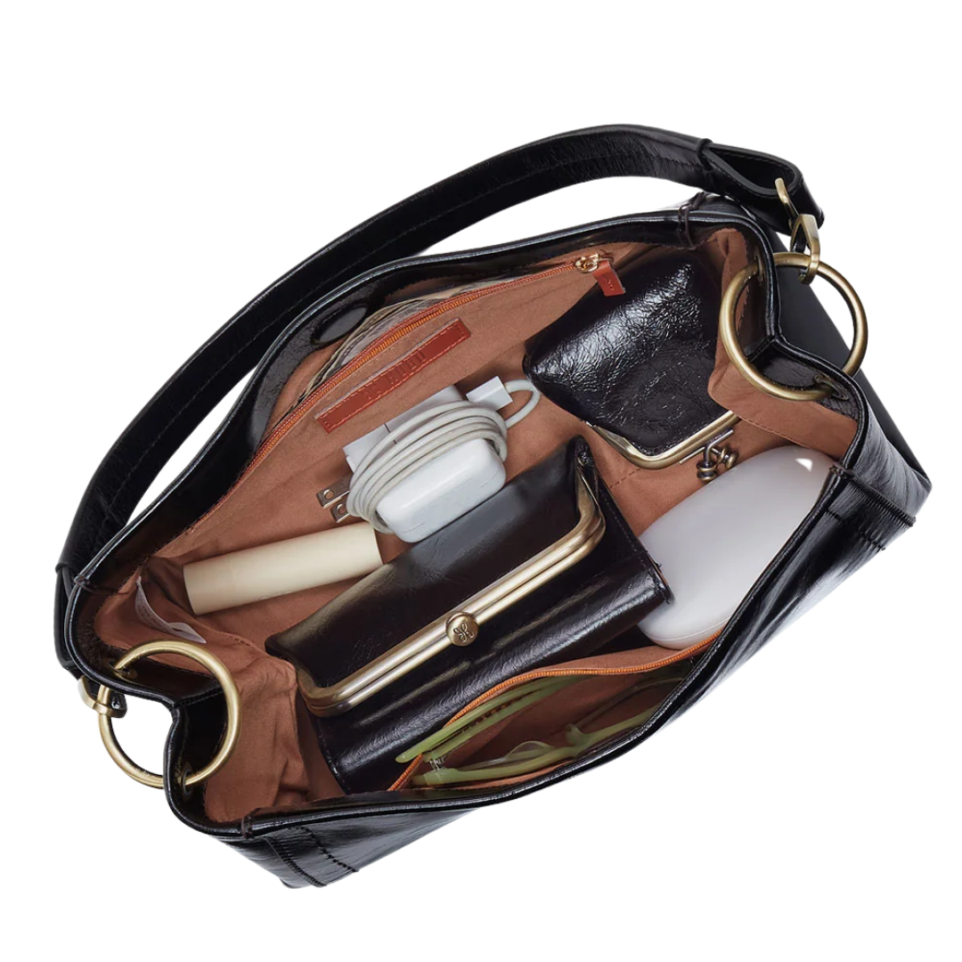 Seneca Shoulder Crossbody in Black