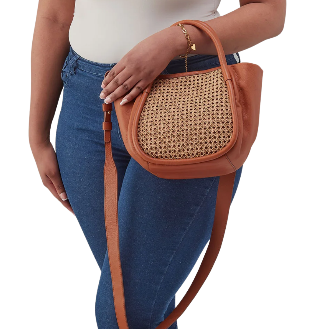 Margot Satchel in Burnished Caramel Caning
