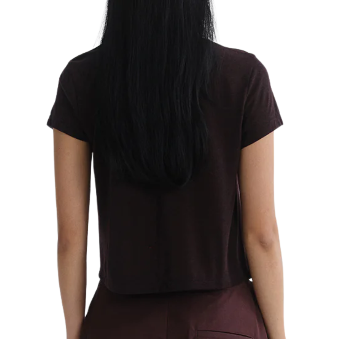 Adine Shrunken Tee in Ristretto
