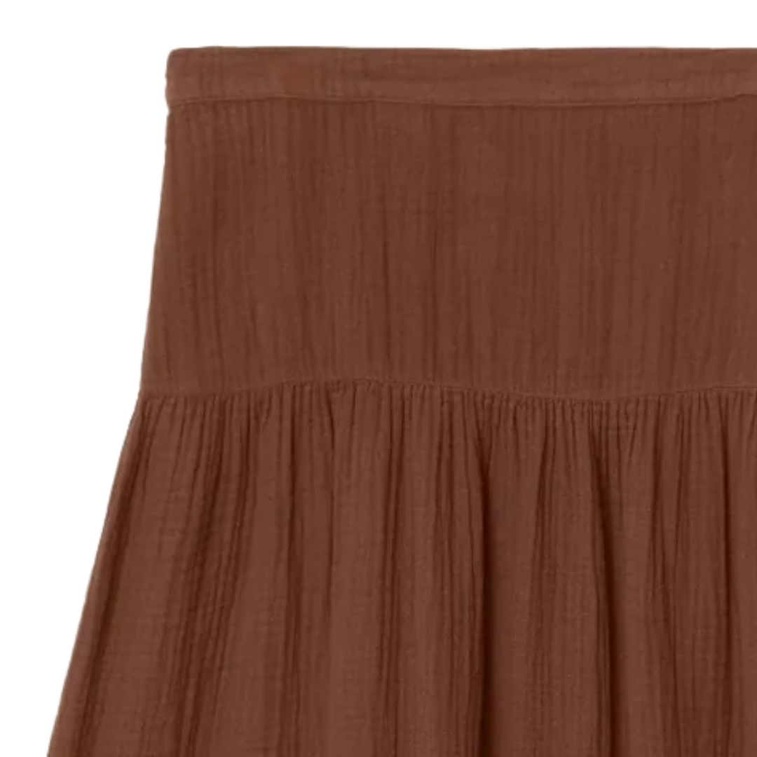 Evelyn Skirt in Cocoa Bean