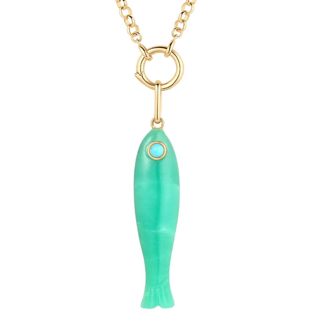 Fortuna Fish in Chrysoprase