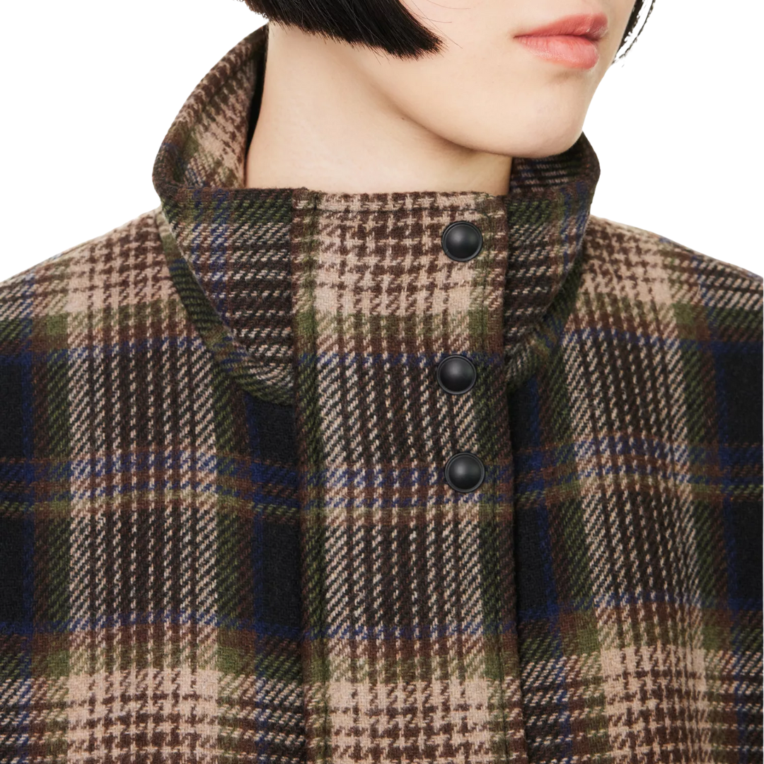 Bateman Woven Jacket in Black Mutli