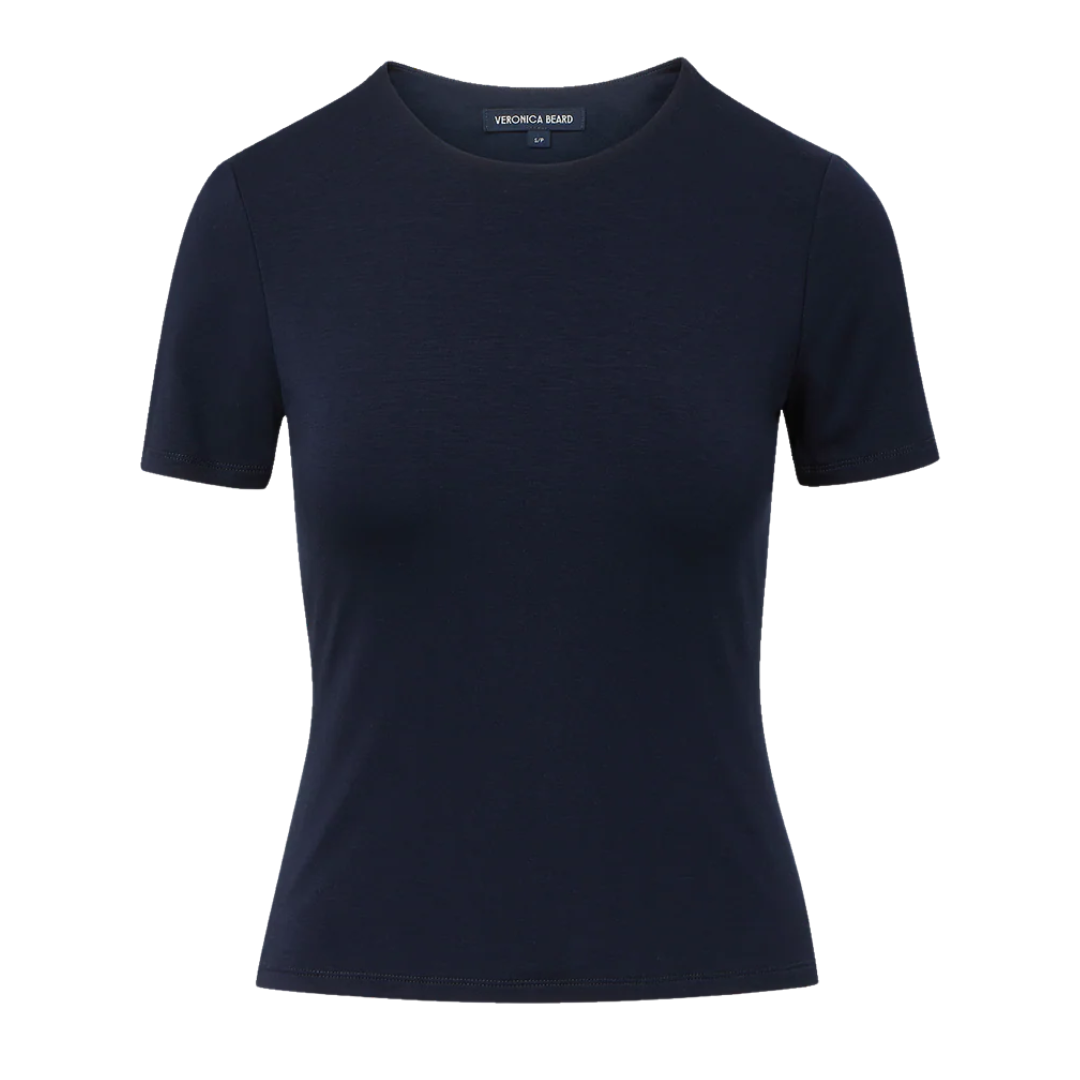 Benedict Crewneck T-Shirt in Navy