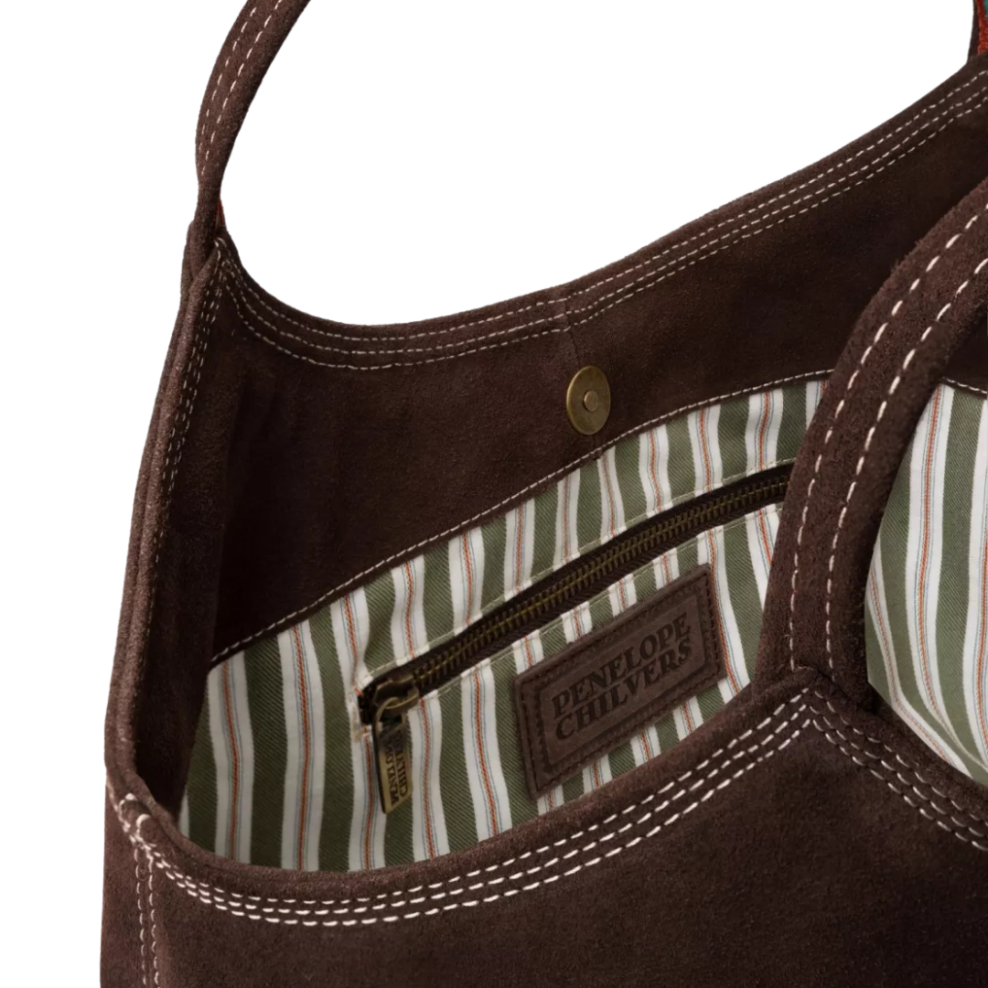 Pillow Paloma Bag in Bitter Chocolate/Turquoise