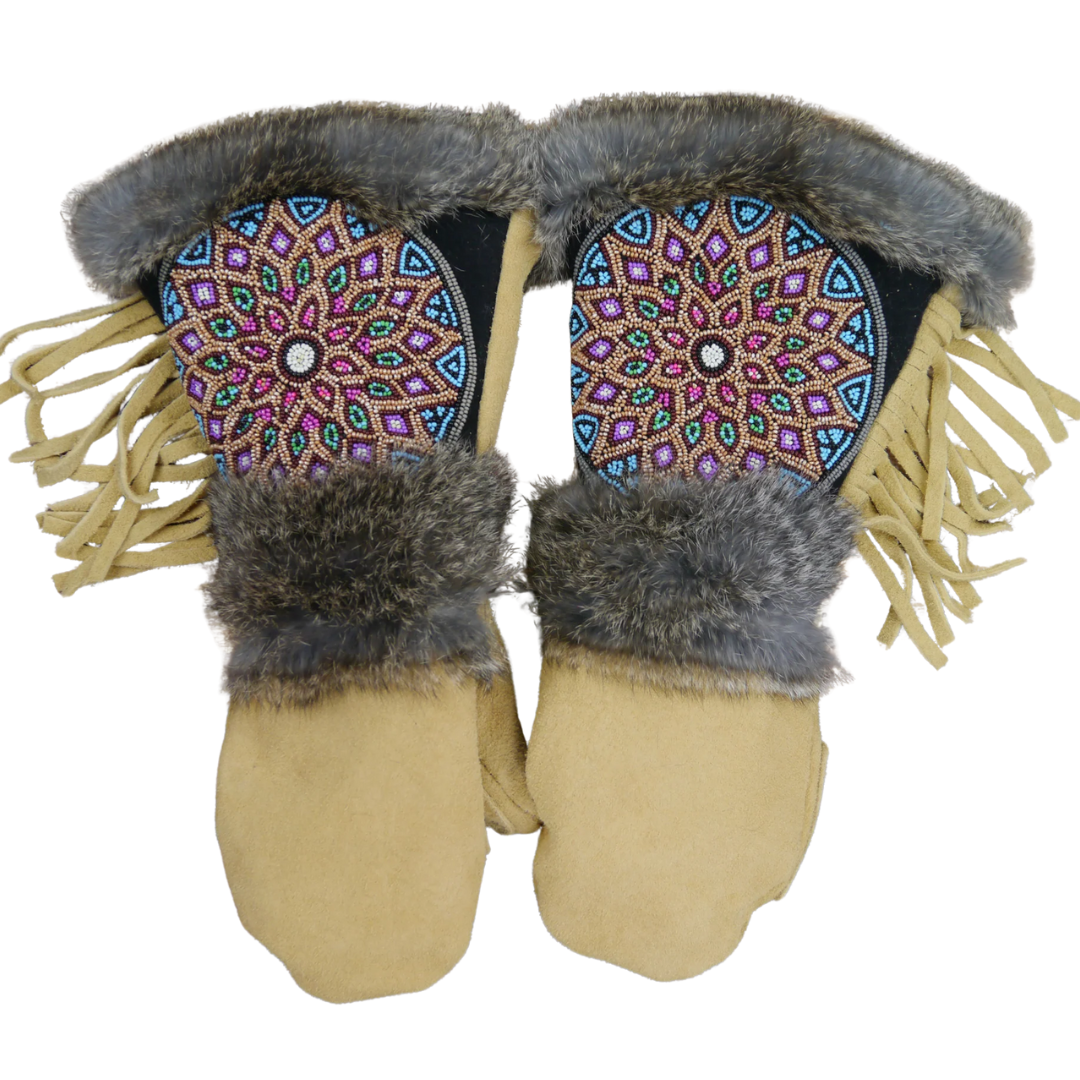 Hanno Mittens in Tan