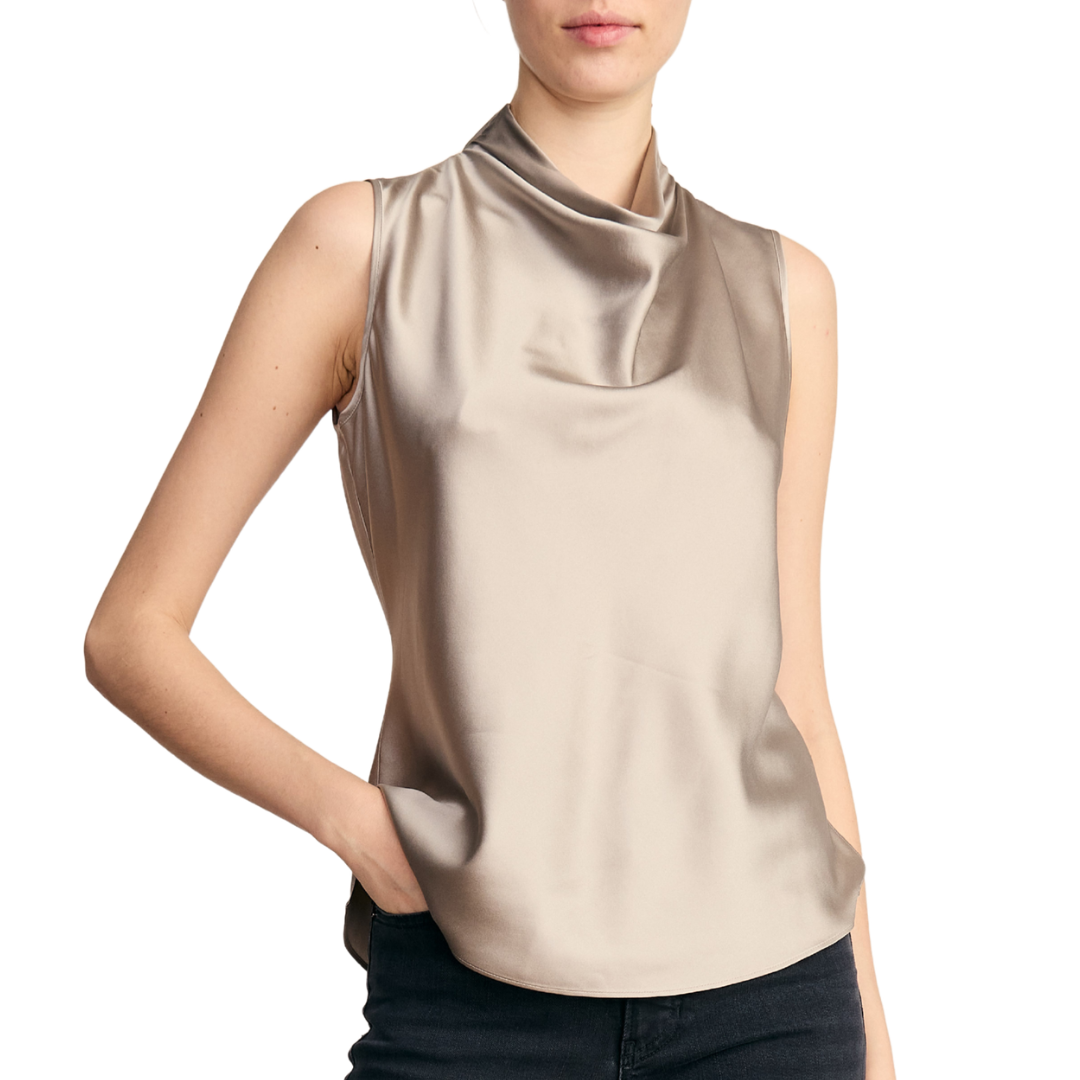 Tam Sleeveless Blouse in Pewter