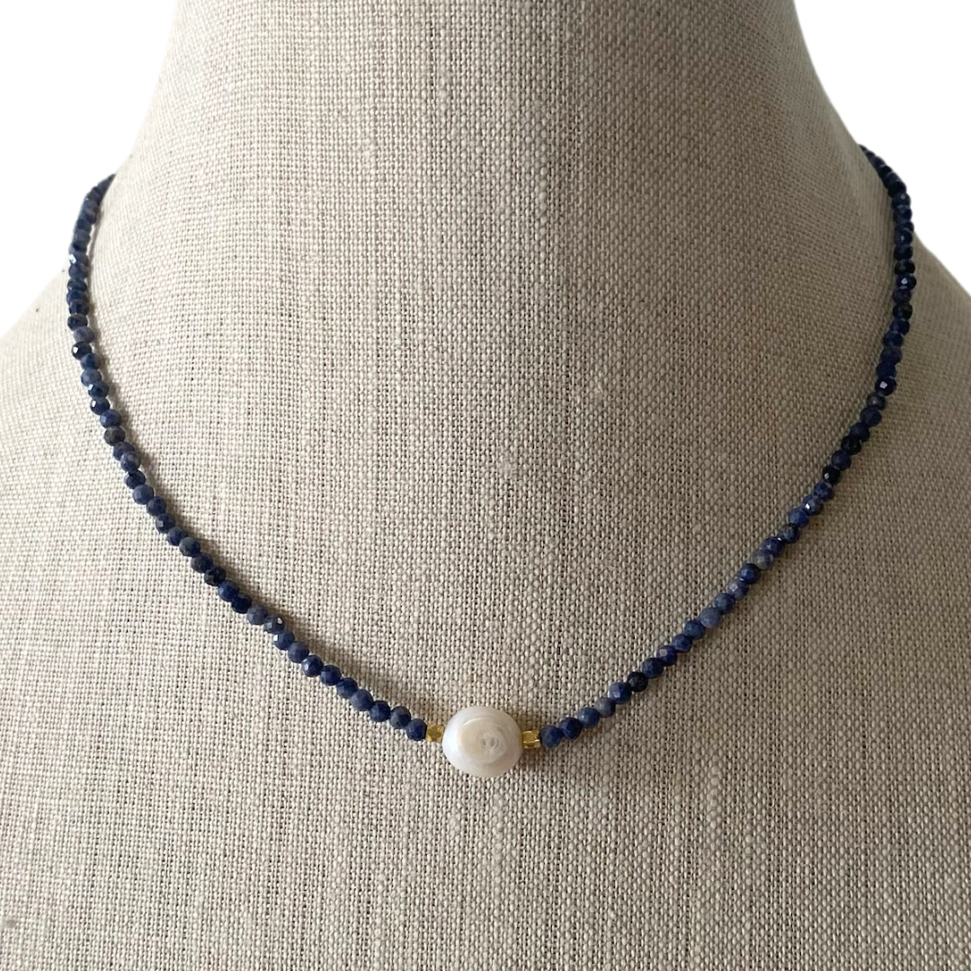 Jenny Necklace in Blue Sapphire