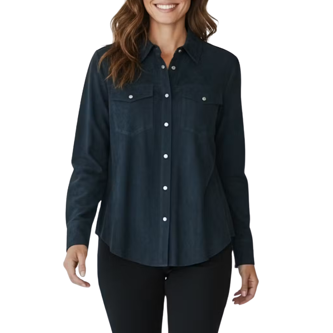 Rowan Washed Suede Jacket in Twilight