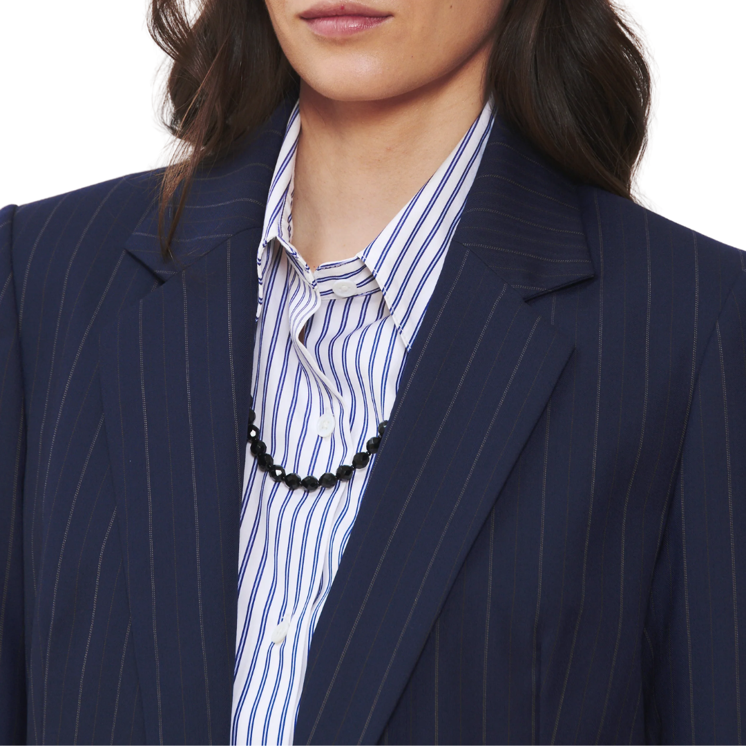 The Hutton Blazer in Blue Stripe