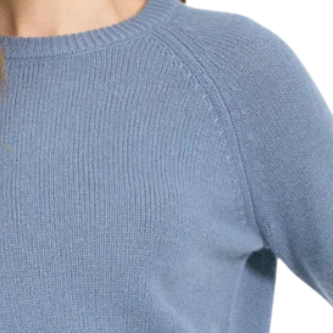 Blakely Cashmere Pullover in Cadet