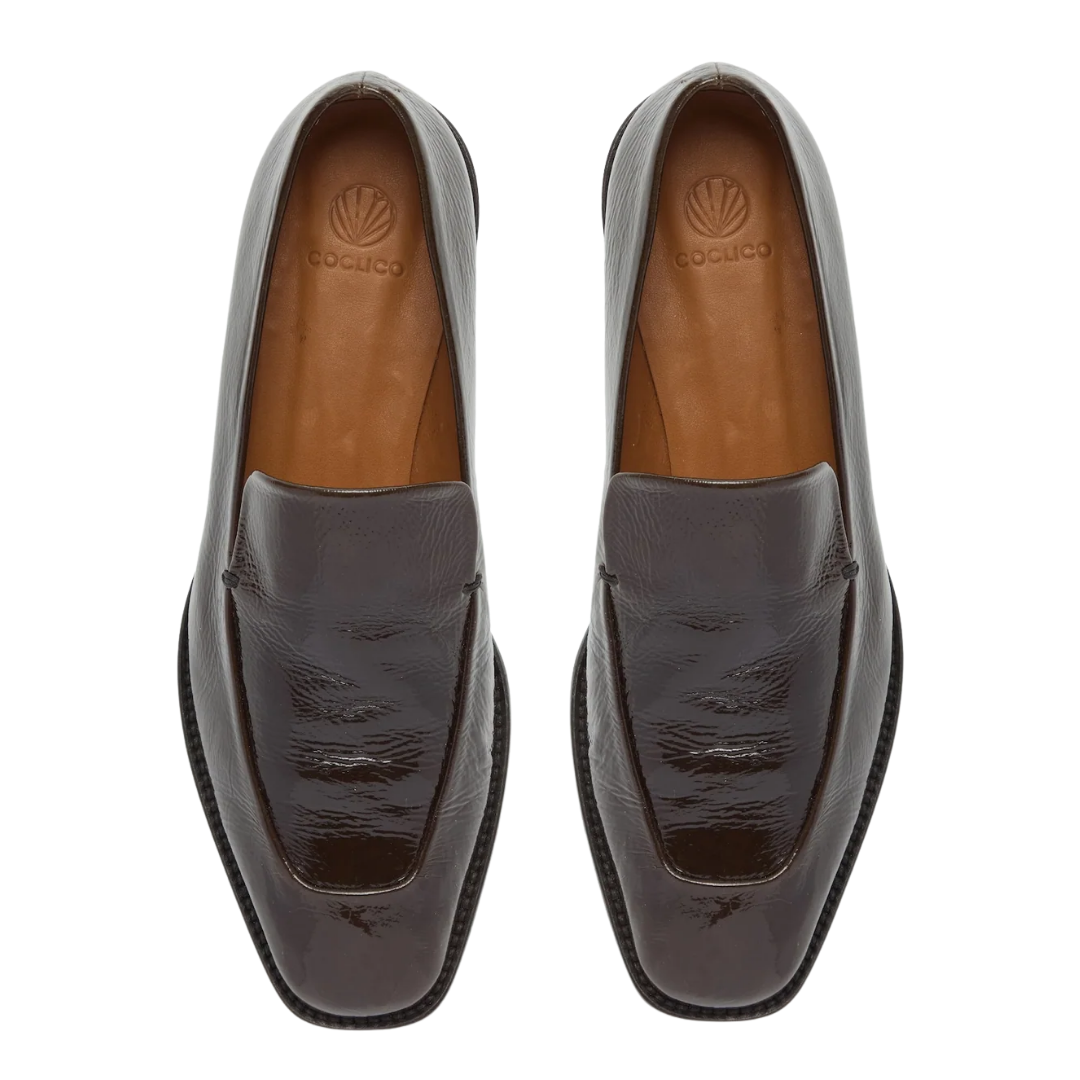 Halyn Loafer in Moule Crinkled Patent