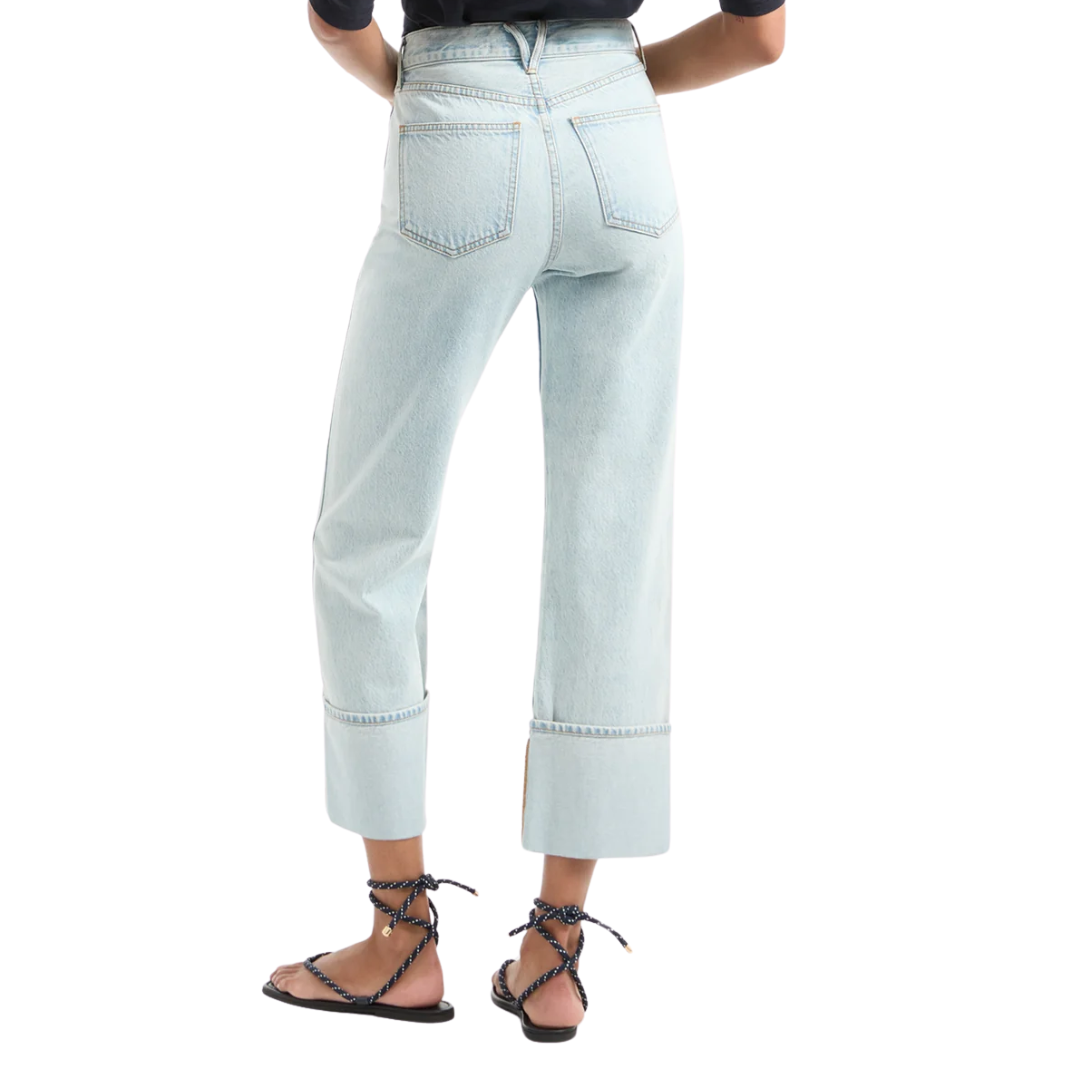 Dylan Straight-Leg Jean in Pale Stone