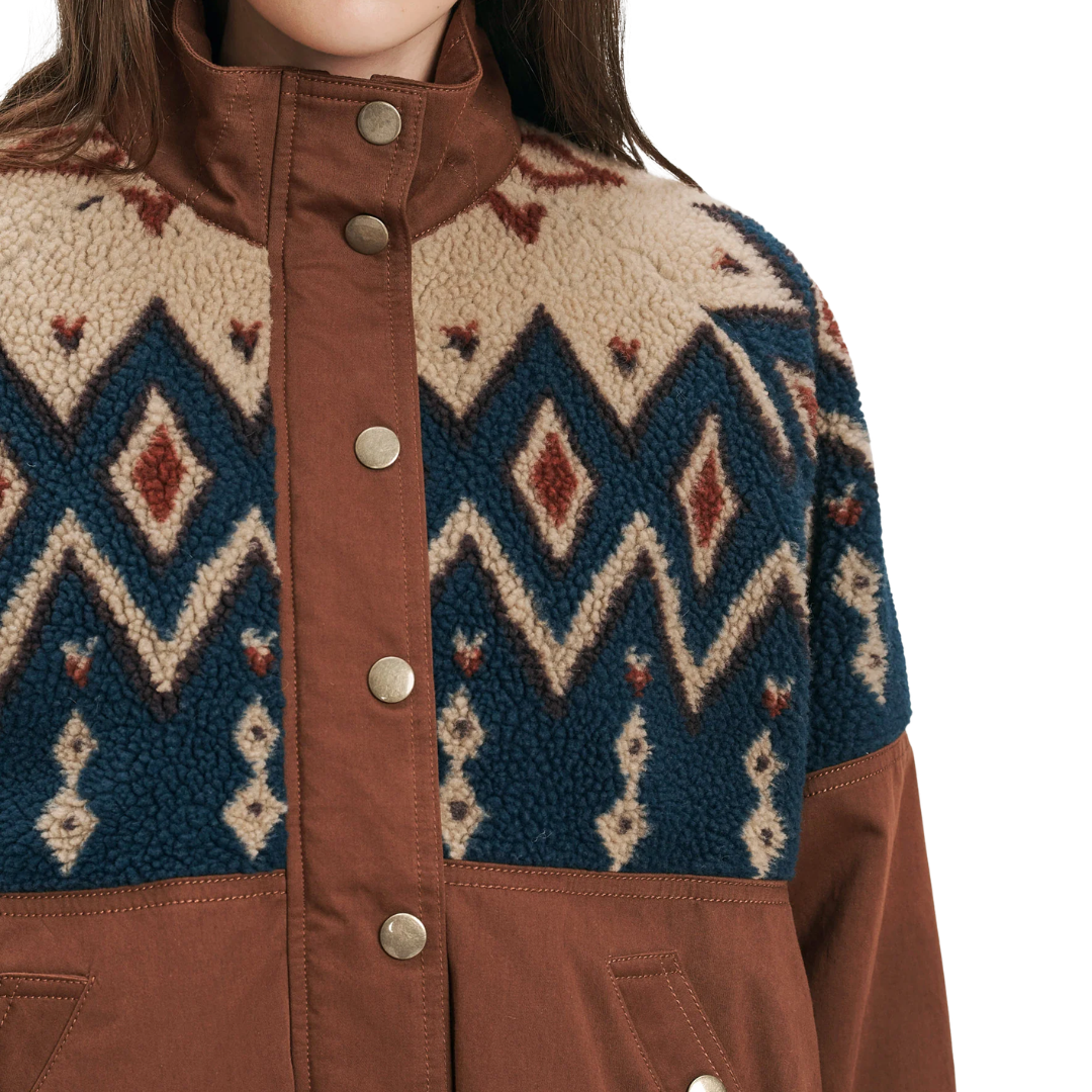 Knoll Sherpa Jacket in Deep Ochre