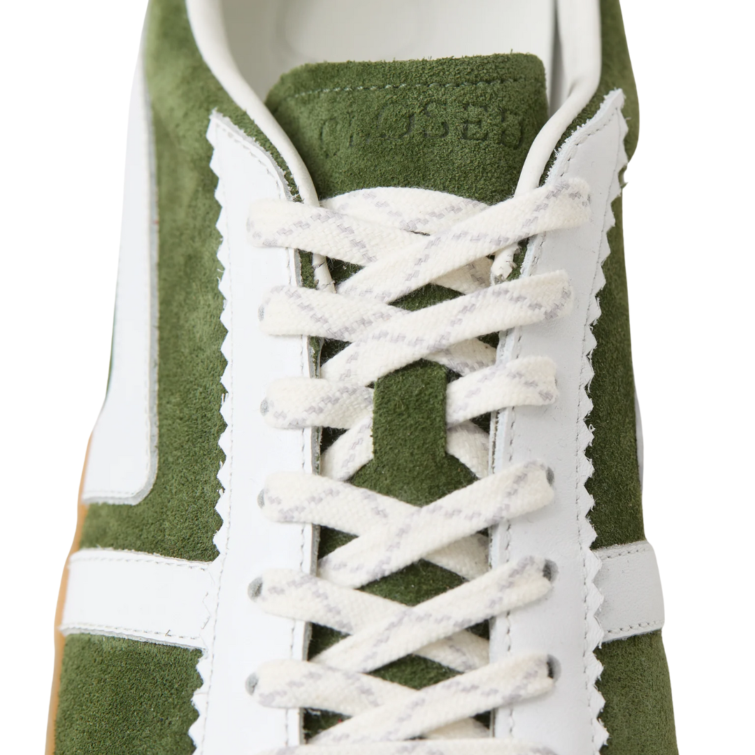 Suede Sneaker in Forest Green