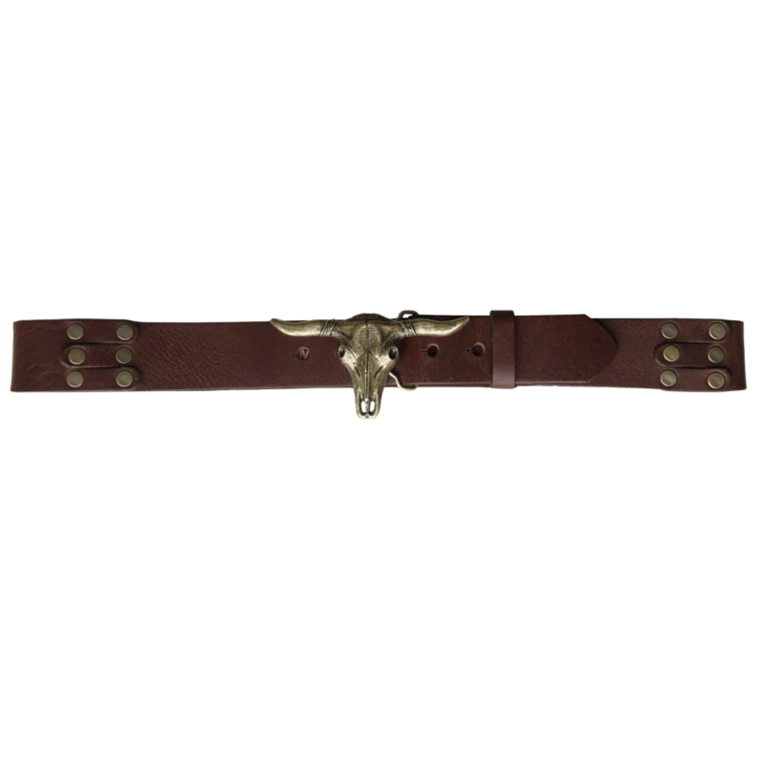 Steer Belt in Chocolate