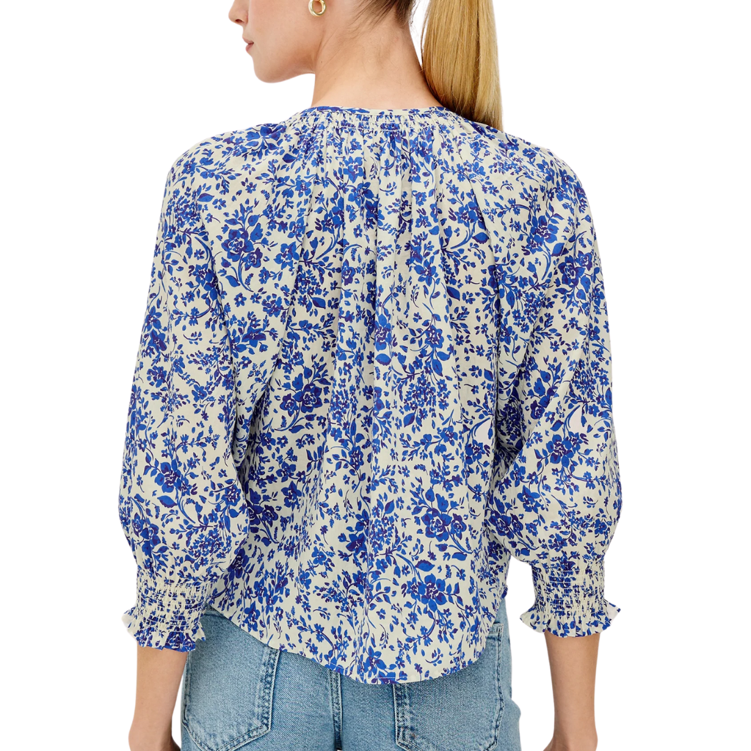 Mariah Top in Blue Marguerite