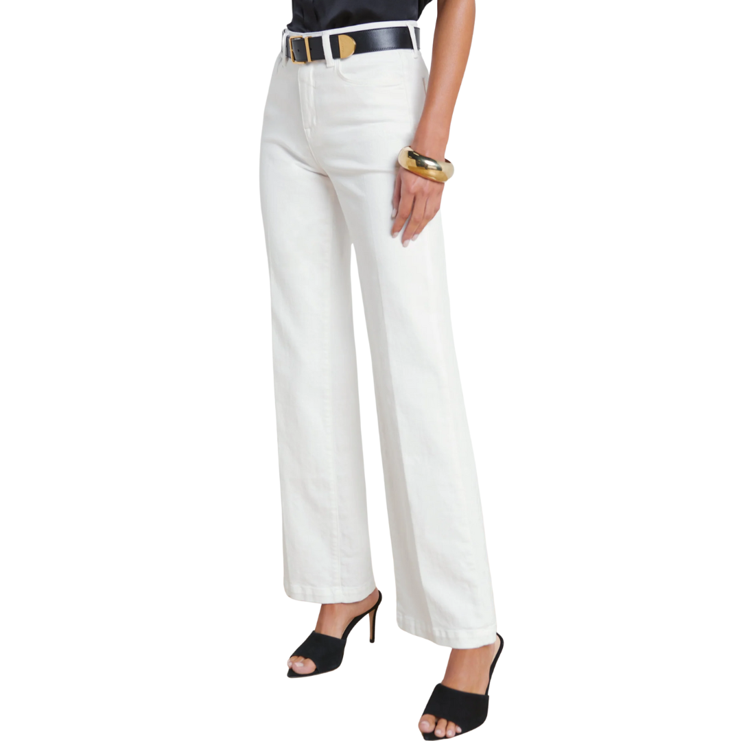Scottie Wide-Leg Jean in Blanc