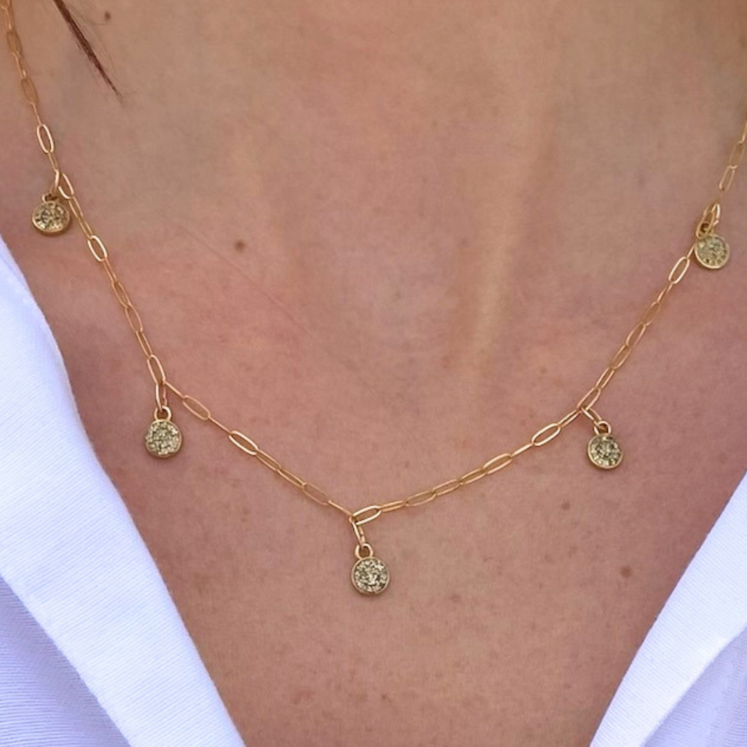 Diamond Small Round Necklace