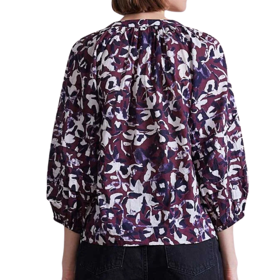 Tule Top in Aqua Di Fiore Fig