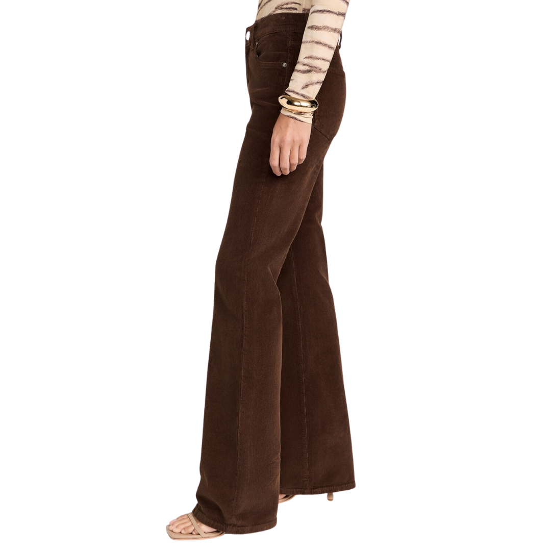 Bridget Boot High Rise Instasculpt Jeans in Walnut Corduroy