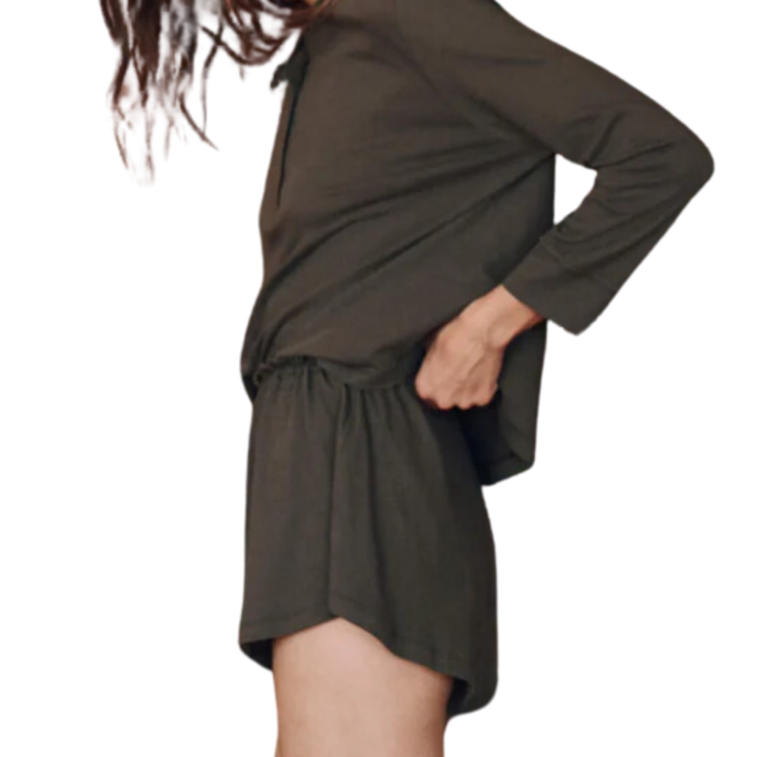 The Tap Short in Washed Black