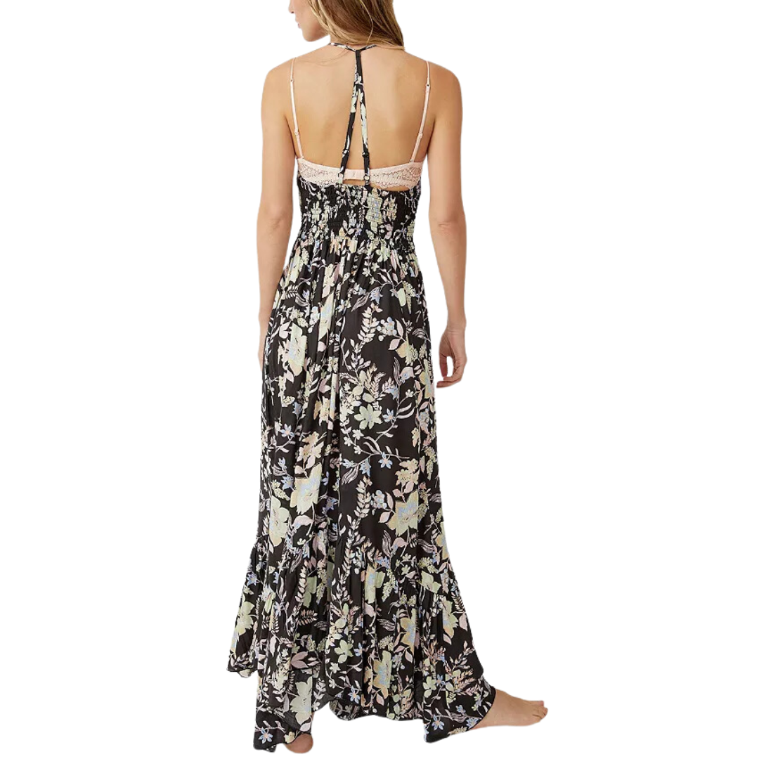 Heat Wave Printed Maxi Dress in Midnight Combo