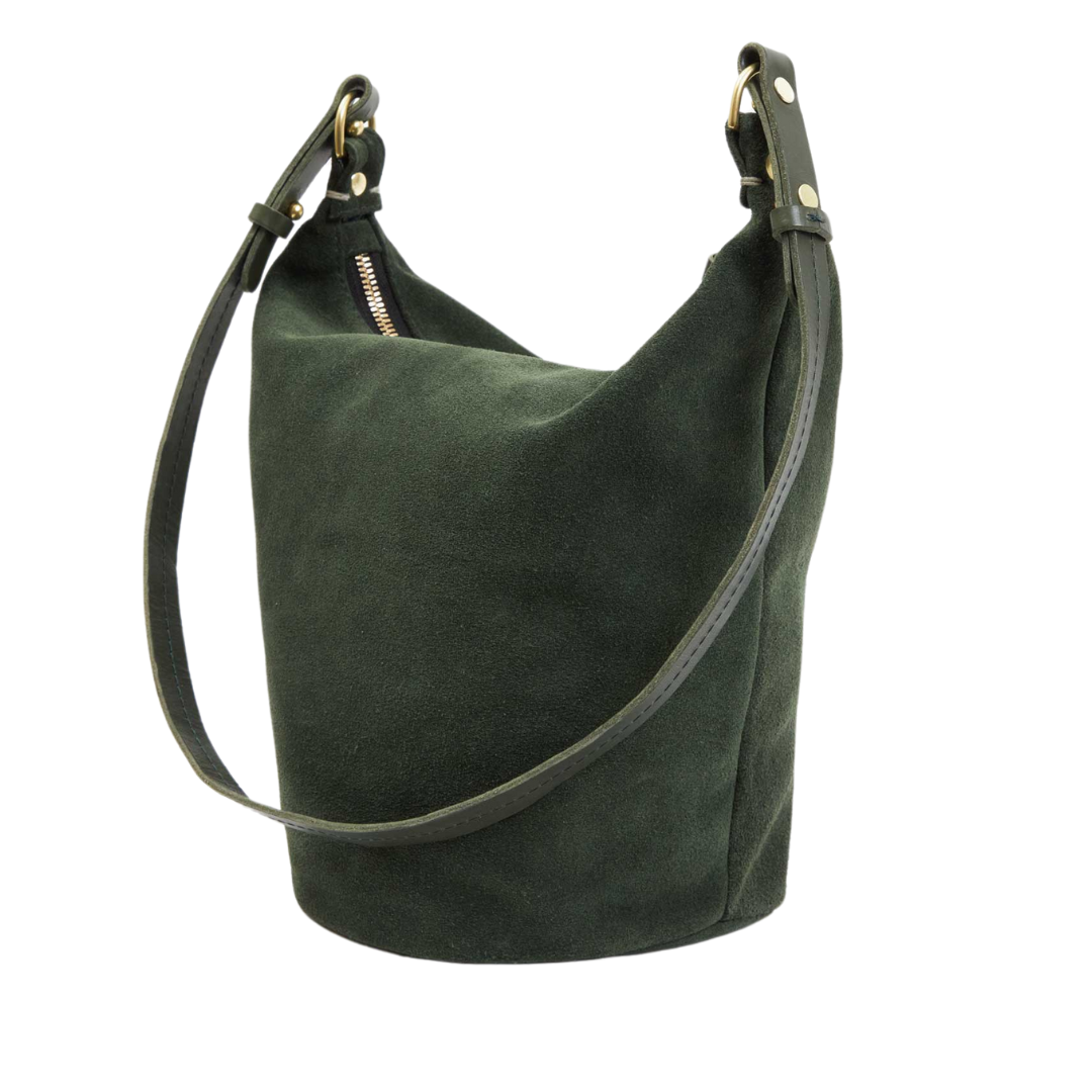 Petite Jeanne in Loden Suede