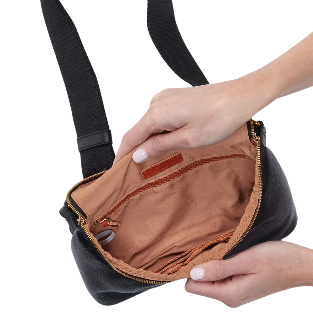 Fern Large Belt Bag in Black