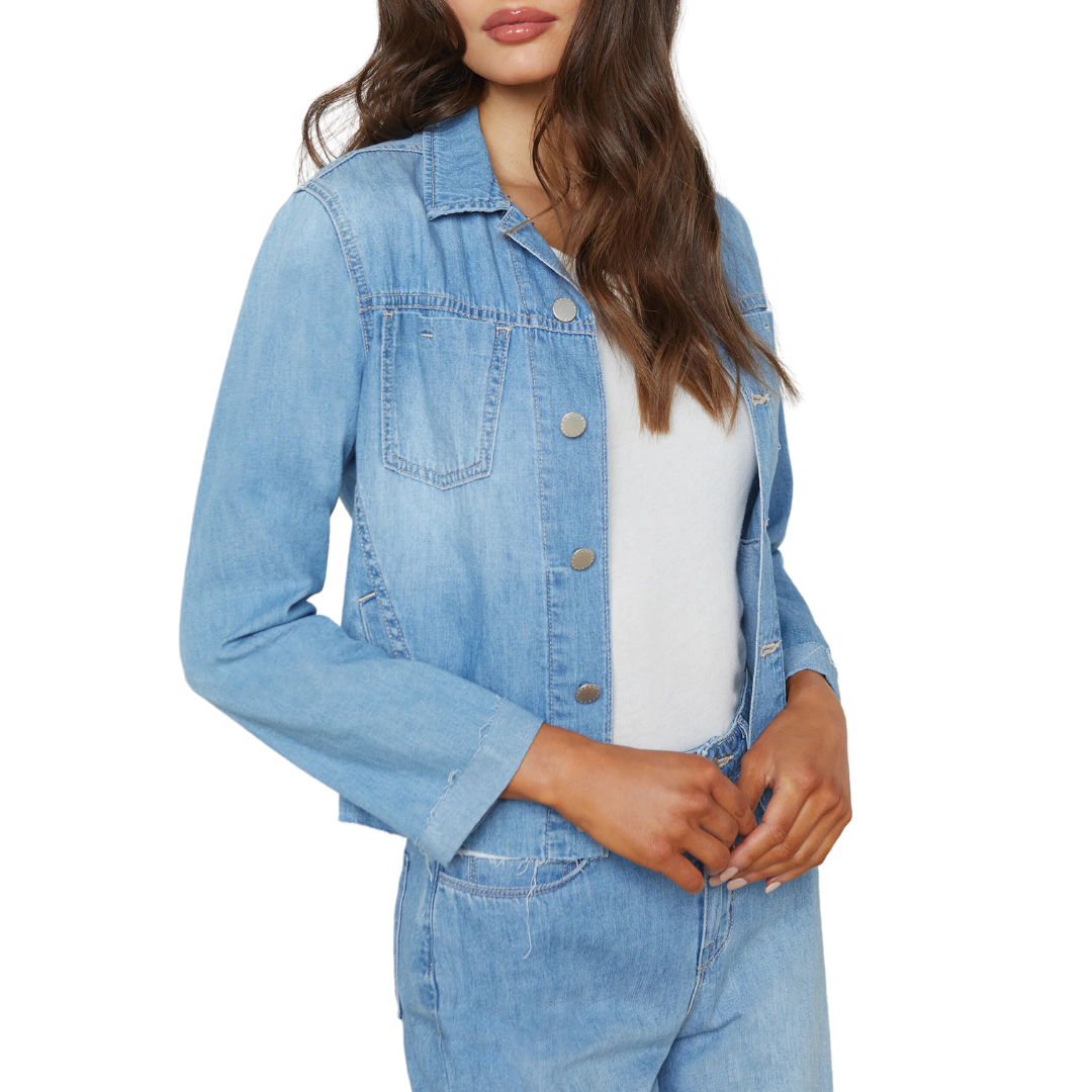 Janelle Denim Jacket in Havana