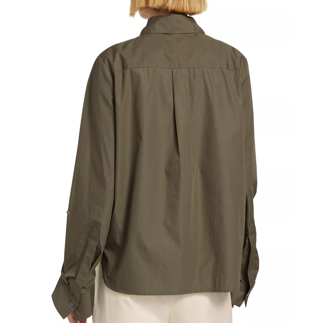 Boyfriend Shirt in Jungle Green
