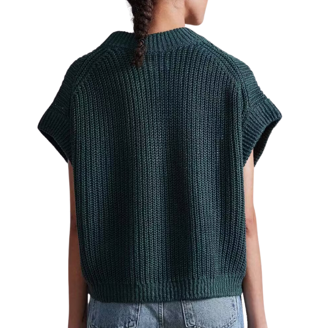 Olivia Linen Vest in Olivos